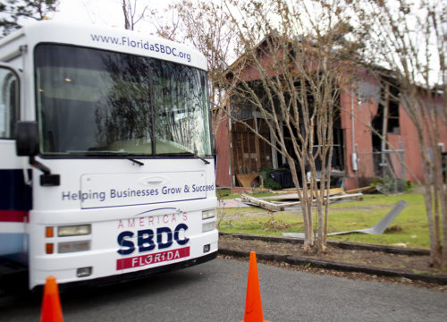 Florida SBDC at UWF provides recovery resources through their mobile assistance programs following Hurricane Michael