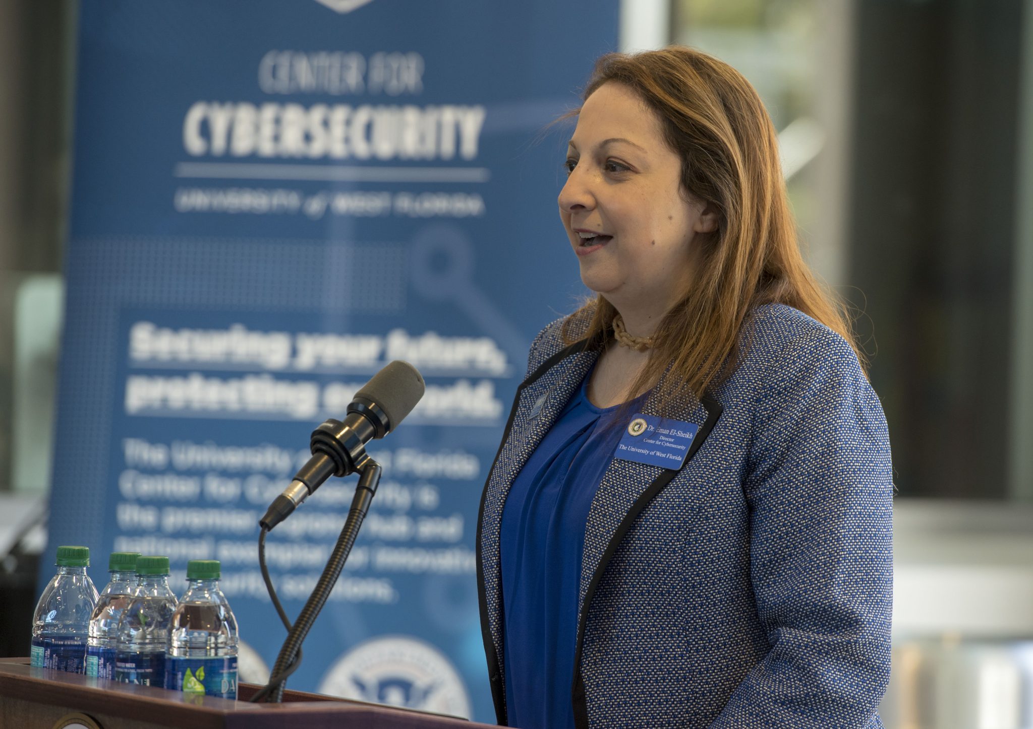 Dr. Eman El-Sheikh at the UWF Center for Cybersecurity
