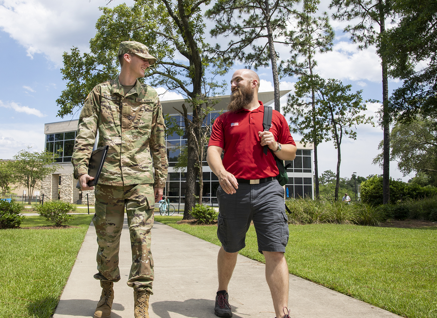 With Pensacola being home to many current and former members of the Armed Forces, the University of West Florida extends its support of those in the military seeking educational opportunities. Consistently ranked a military friendly school, UWF offers the resources needed to those who serve our country proudly.