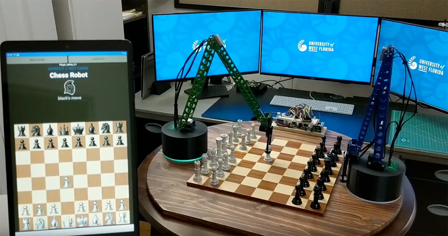 Chess Robot designed by UWF students