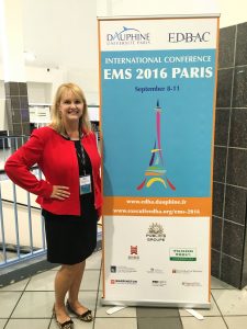 Dr. Sherry Hartnett presented a paper about the Executive Mentor Program at the EMS 2016 Conference in Paris. 