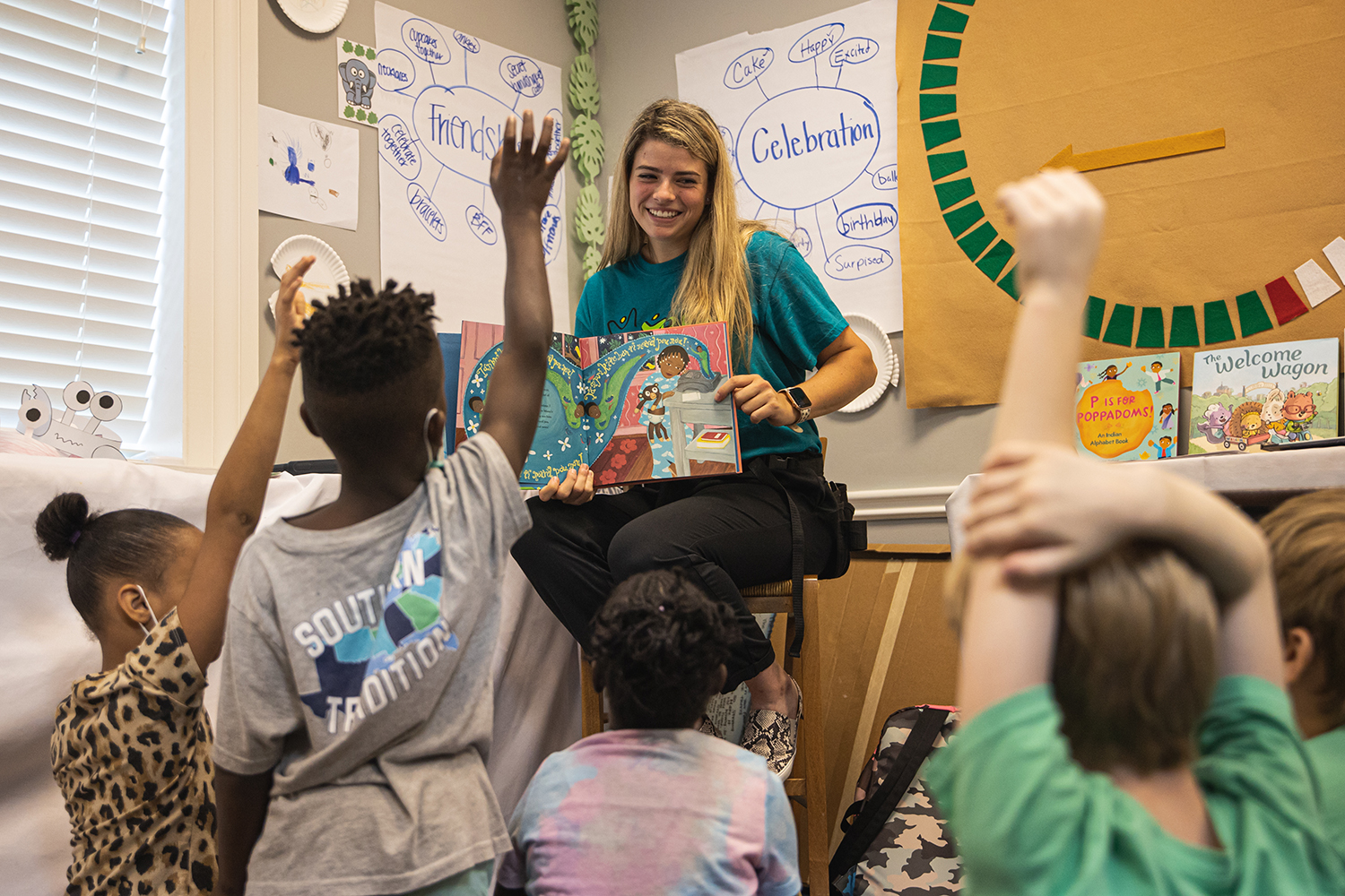 UWF faculty and several alumni assist with teaching and reading to children at the Children's Defense Fund Freedom School of the Central Gulf Coast on June 24, 2021 at St. Christopher's Episcopal Church in Pensacola, Florida.