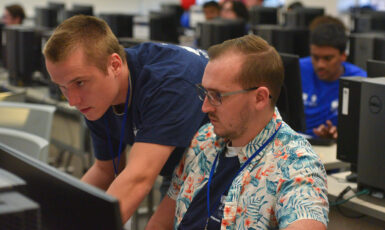 UWF Computer Science students competed against other institutions during the Intercollegiate Programming Contest in the Hal Marcus College of Science and Engineering on Mar. 5, 2022.