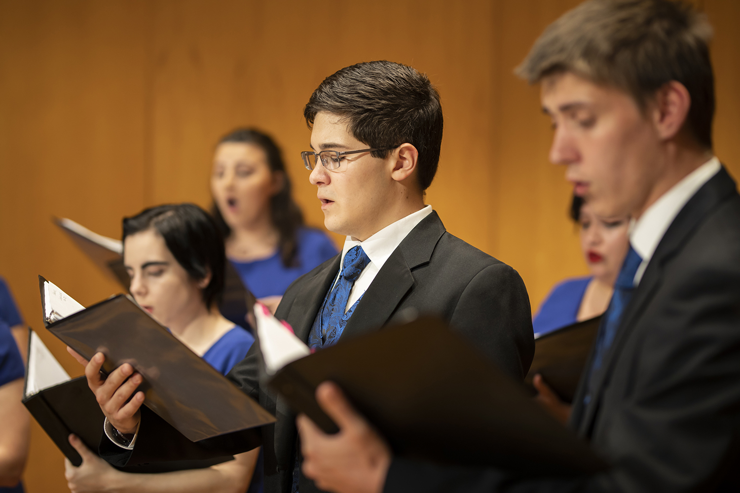 The UWF Singers music ensemble performing in the Music Hall in the Center for Fine and Performing Arts on Friday, Nov. 9, 2018.