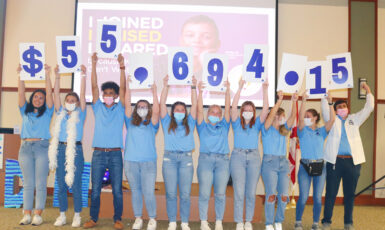 UWF students raised a grand total of $55,694.15 during the annual Dance Marathon at Studer Family Children’s Hospital at Ascension Sacred Heart