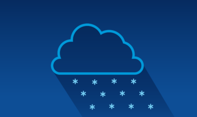 Cloud with snow falling