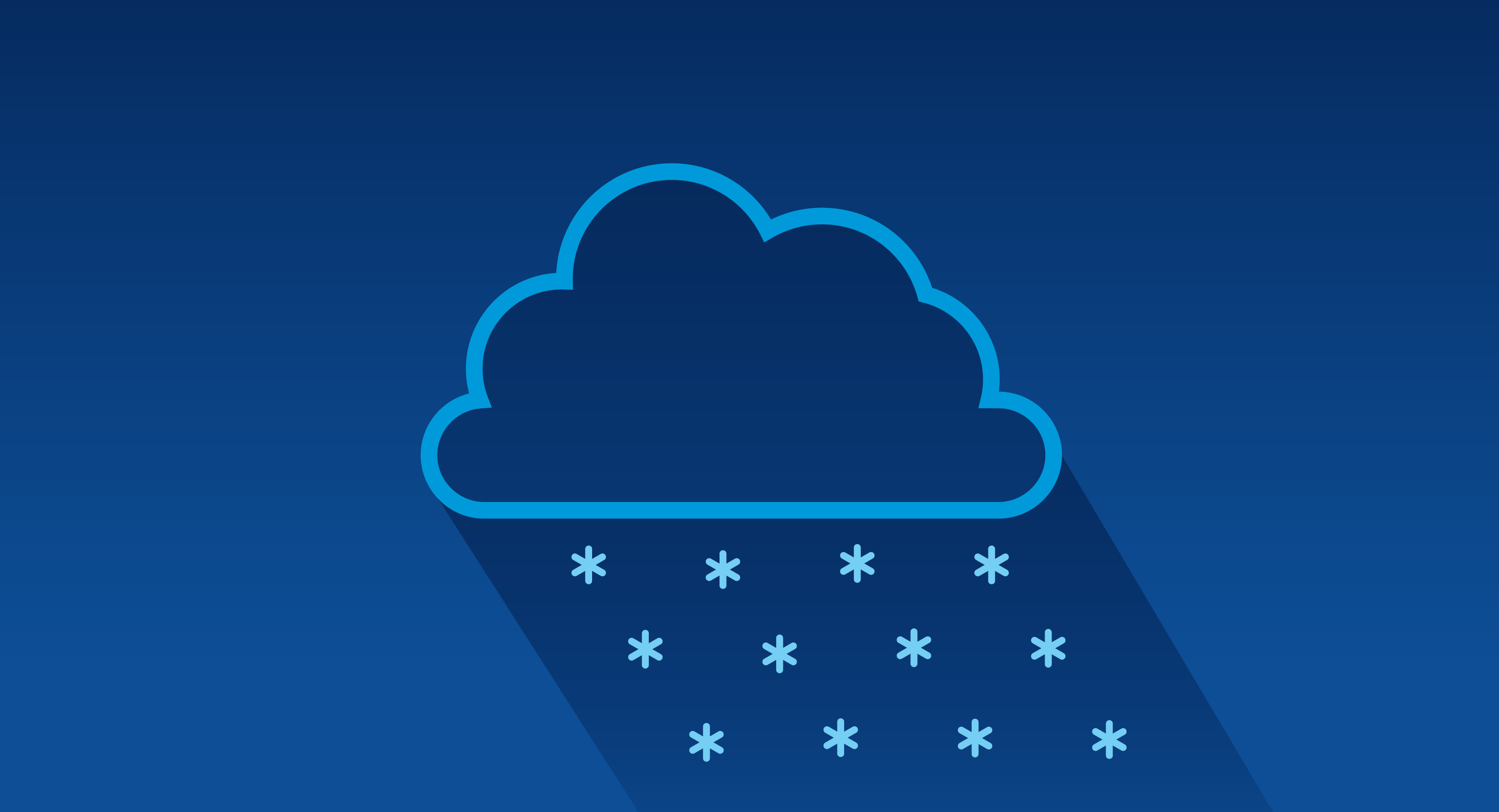 Cloud with snow falling