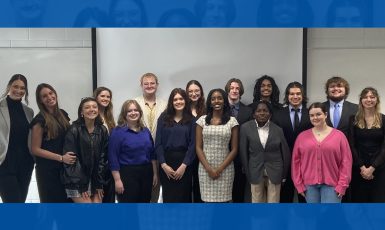 UWF Speech and Debate team poses for a team photo