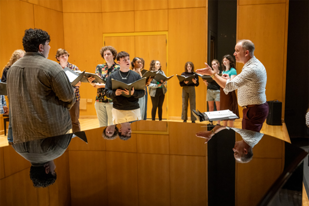 Photo: Musical ensemble playing instruments