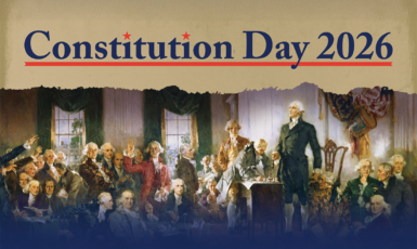 Graphic with U.S. founders with text: "Constitution Day 2026."