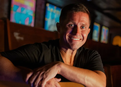 Music singer-songwriter smiling