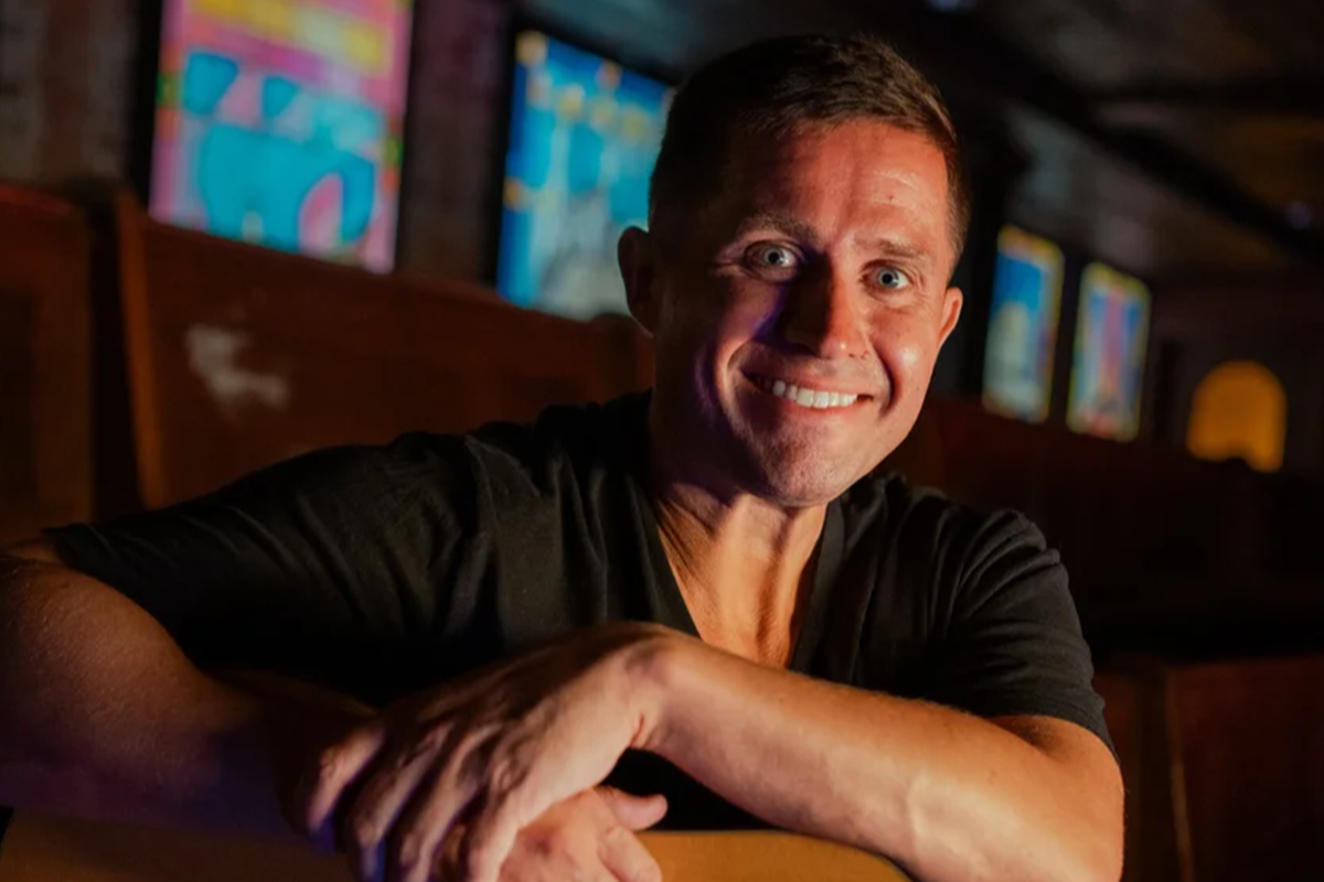Music singer-songwriter smiling